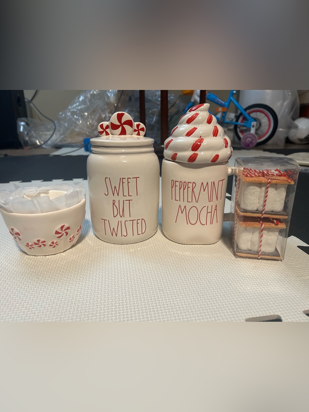 Rae Dunn peppermint lot